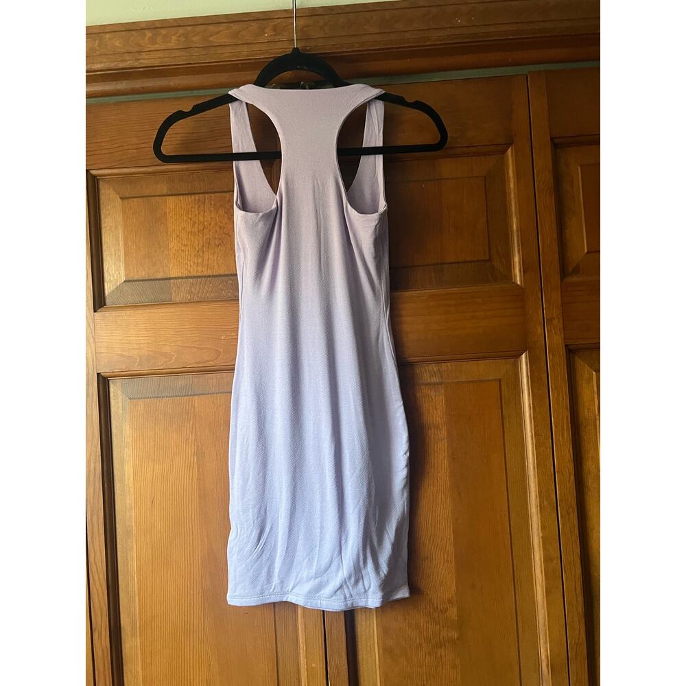 NWT Naked Wardrobe Baby Mama Women's Tank Mini Dress Racerback Purple Size S - Picture 3 of 9